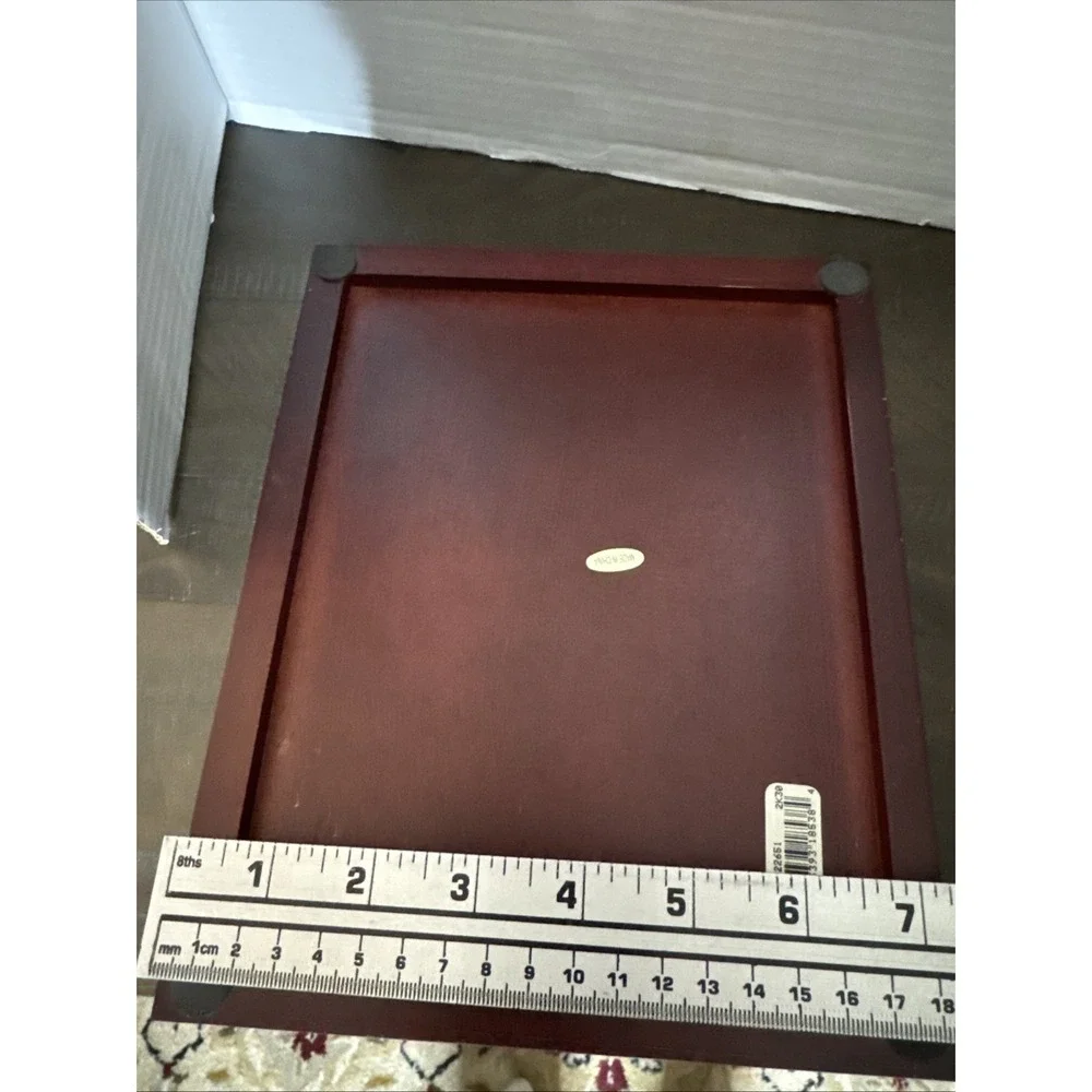 Vintage Elizabeth Arden Wooden Jewelry Box / Photo Box 3.5x5.5